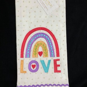 Isaac Mizrahi&#39;s Rainbow Love LGBTQ Pride Kitchen Towel (Set of 2)