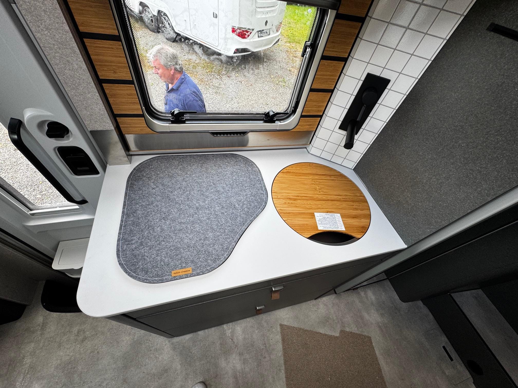 Décoration Murale ERBA Camping-caravane – Noir, Plastique – Idée Cadeau Vanlife