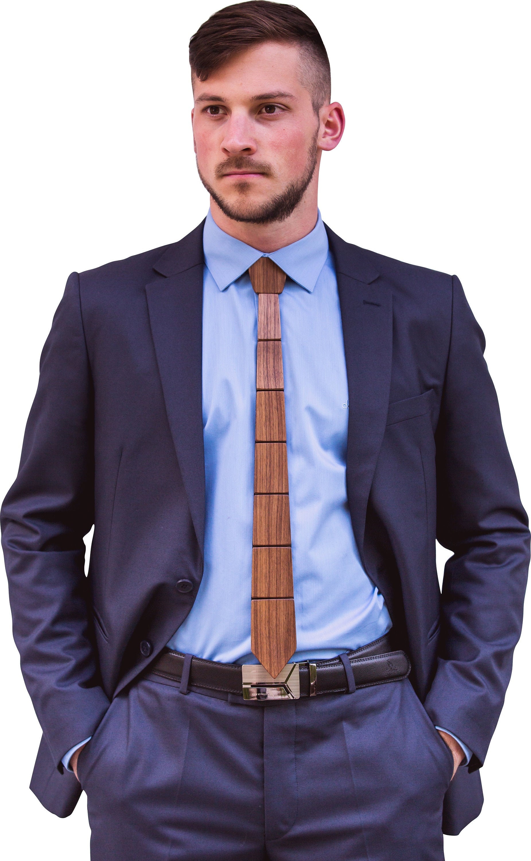 wooden neck tie