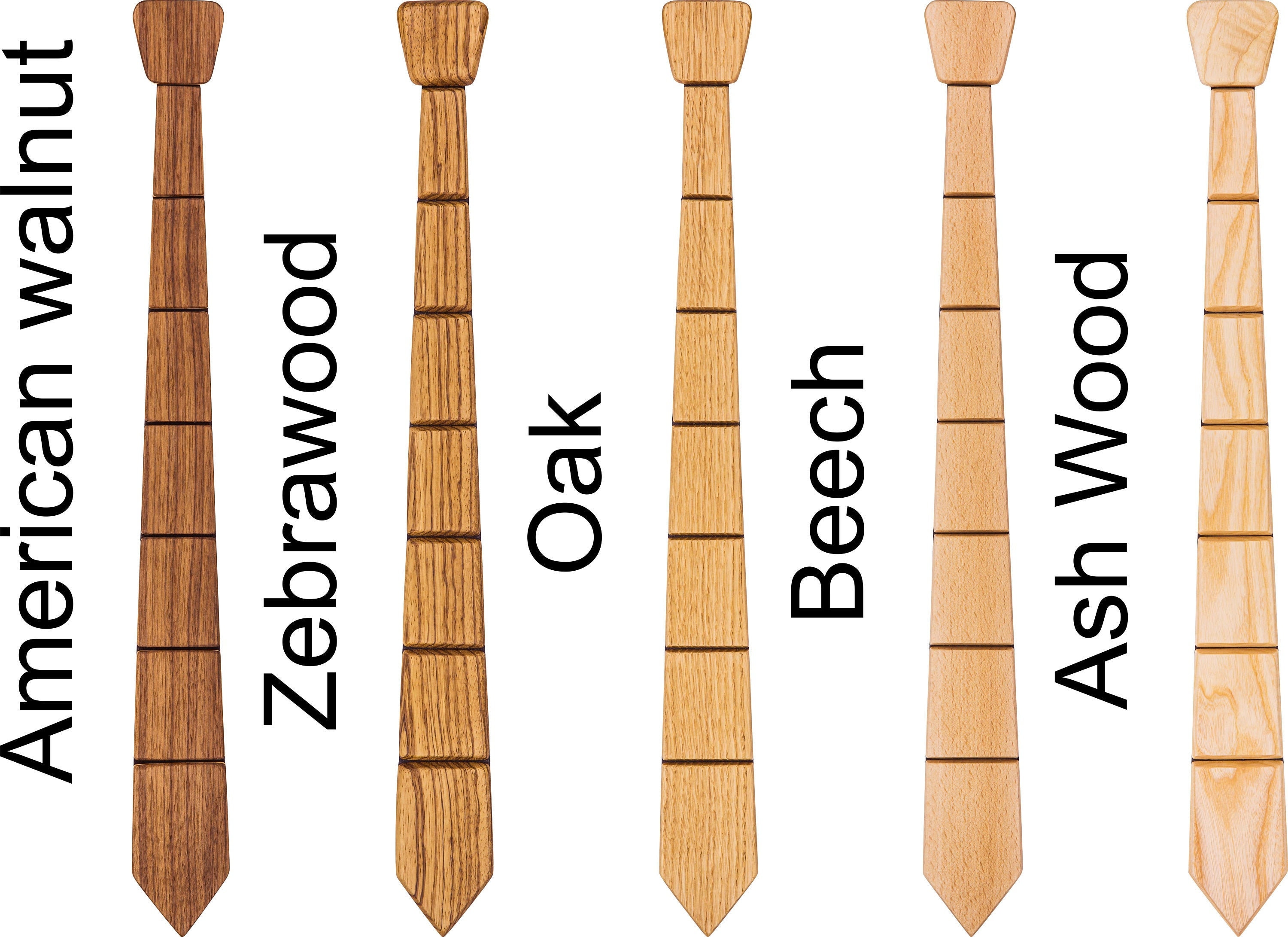 wooden neck tie