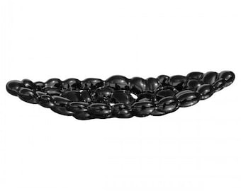 Ceramic Bubble Tray - Black - Ideal for decorative purposes or key/loose change tray - Hallway/Kitchen Decor