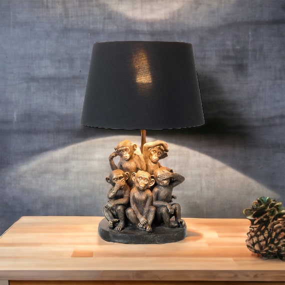 3 sale monkey lamp