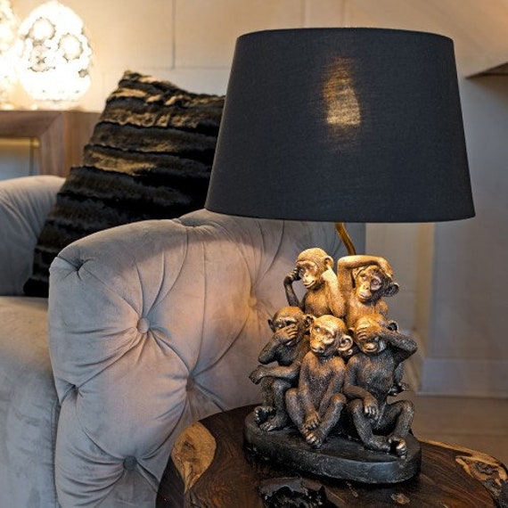 Monkey lamp with shade deals