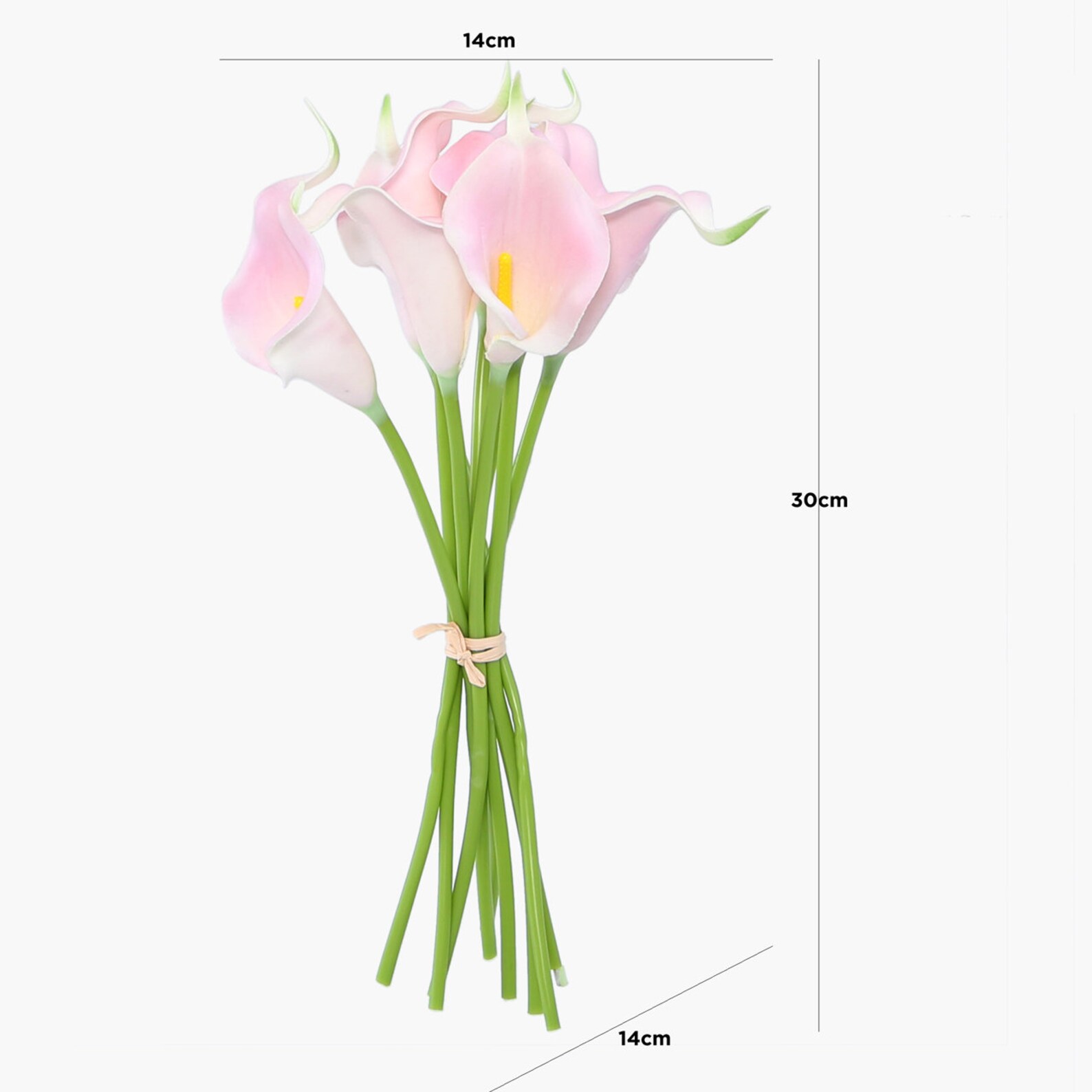 Bunch of 9 Real Touch Tulips/lillies and White Ceramic With Etsy