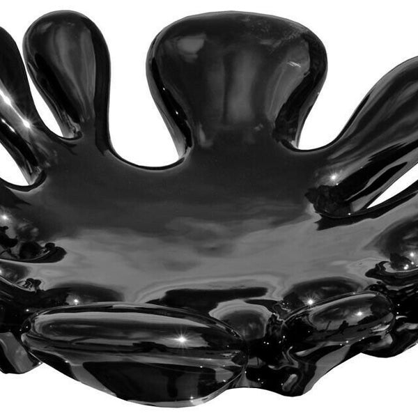 Black Ceramic Mini Splash Dish - Decorative Home Accessories