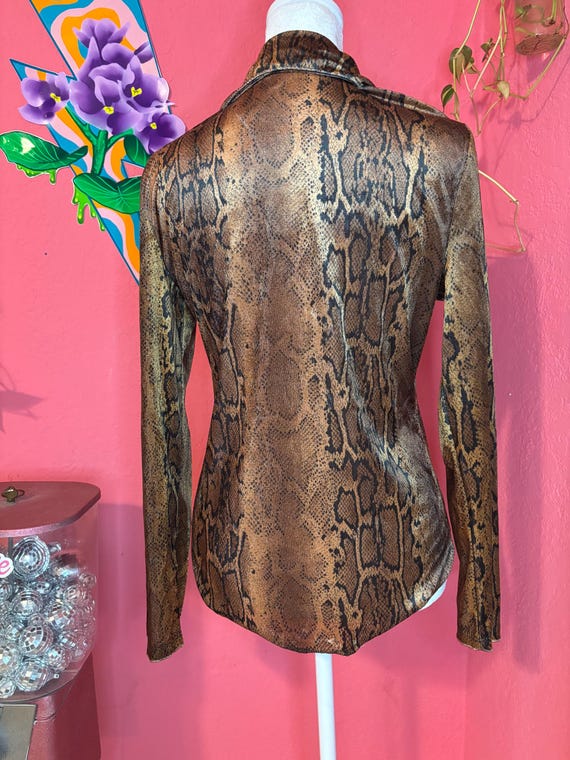 Snake Skin Button Down - image 3