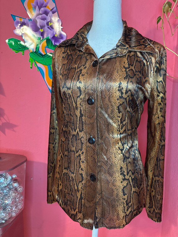 Snake Skin Button Down - image 2