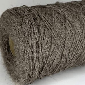 100% Suri Alpaka Garn, Braunes Wollgarn, Sport Weight Garn, Maschinen- oder Handstrickgarn, Luxuriöses Garn