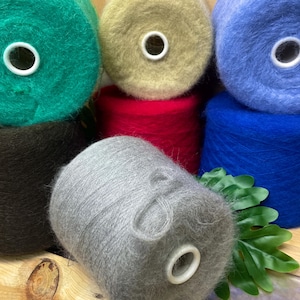 Super Kid Mohair Merinowolle Garn, Lace Garn, Flauschiges Garn, Hand- oder Maschinenstrickgarn, DYI Garne