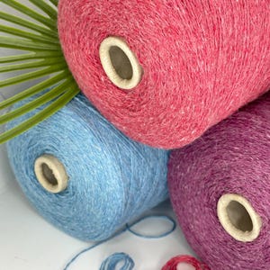 Filato di mohair, cashmere, seta e merino, filato per calzini, filato conico per maglieria a mano o a macchina, filato misto di lusso