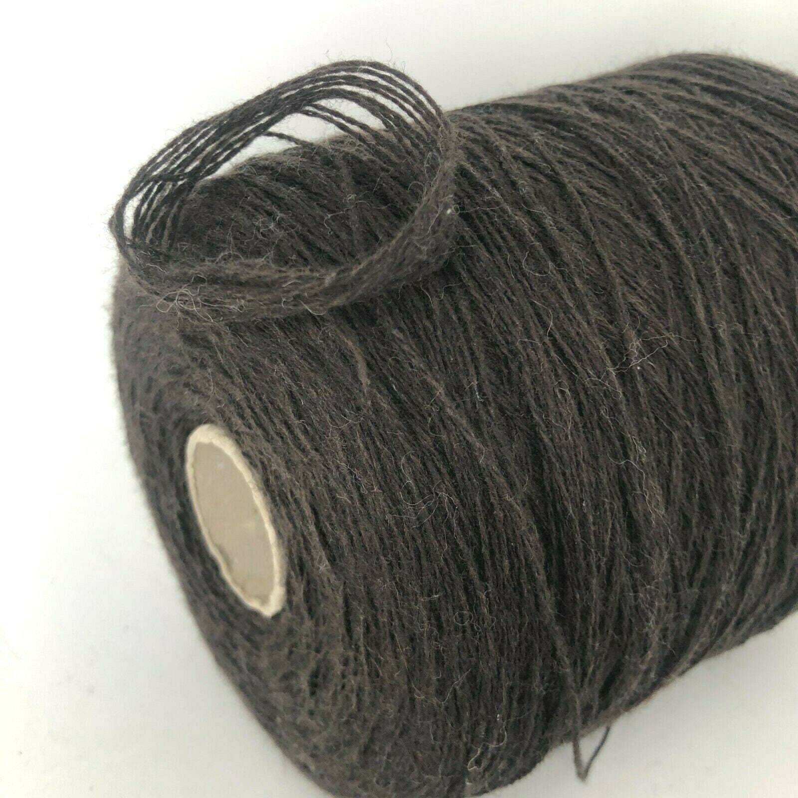 Gray Brown MERINO WOOL BLEND DK Light Worsted Yarn Cone per 200g / 0.44lb  Crafts