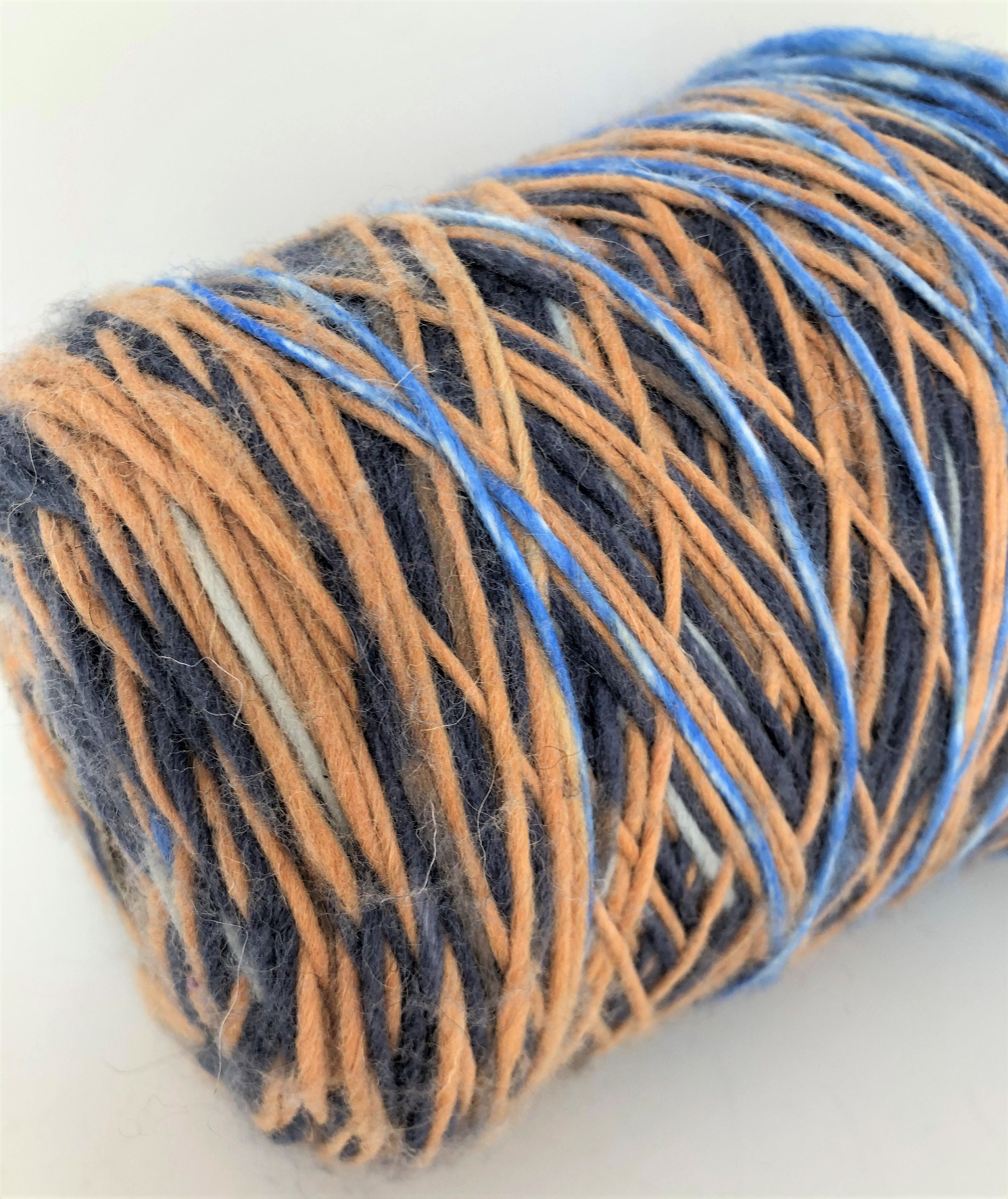 Color Gradient MERINO WOOL COTTON BLEND Yarn on Cone per 400g