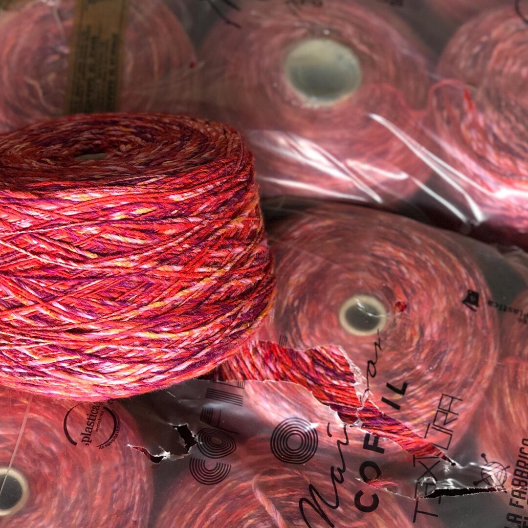 Cone de fio de lã e alpaca de peso médio – Fibra para tricô tipo Aran ...