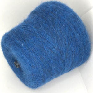 Merino Wolle Garnmischung, Blaues Garn auf Kegel pro 350g / 0.77lb / 2100m, Lace Weight Garn, Strickgarne