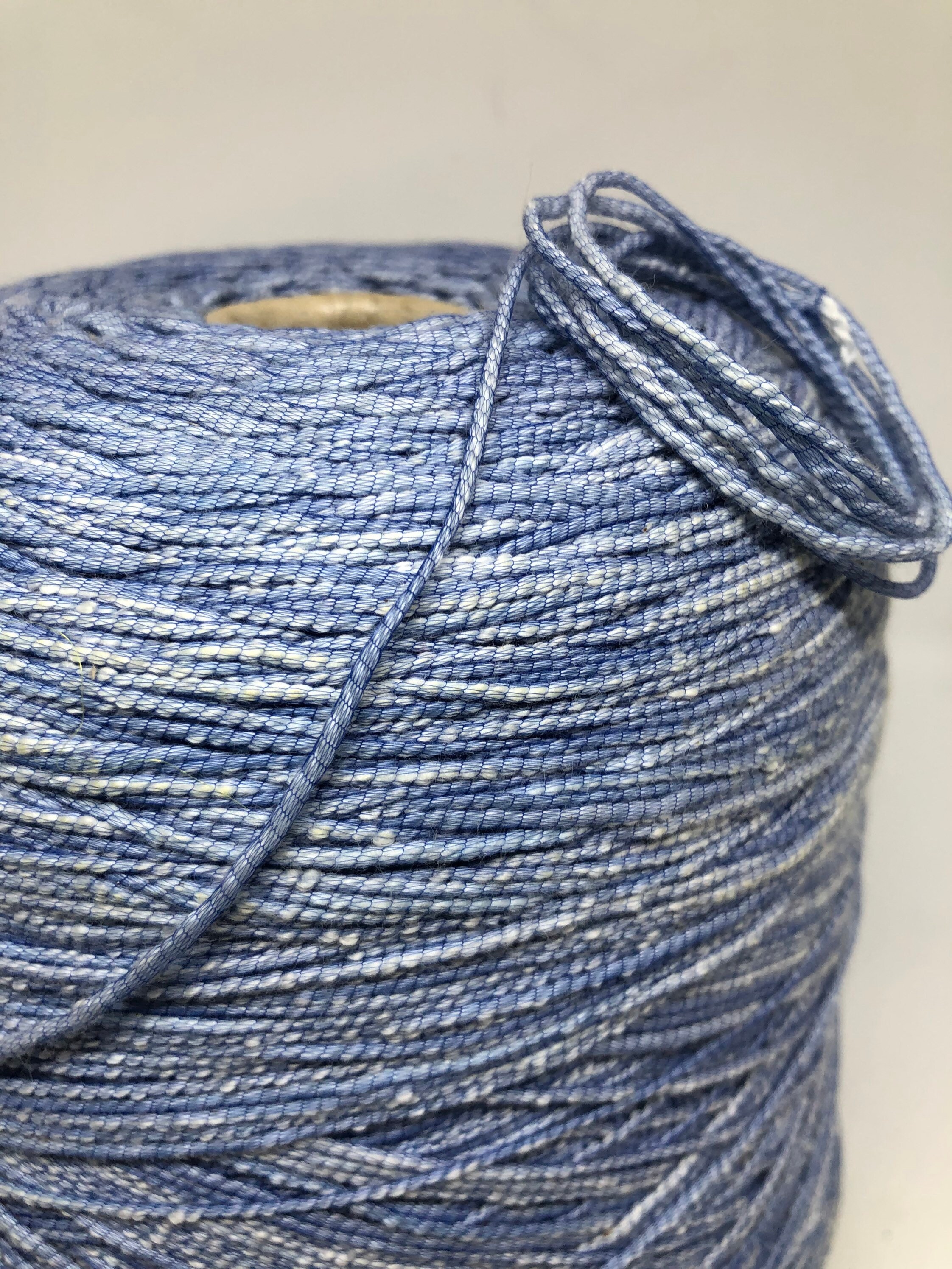 Ocean Blue Cotton Yarn Cone Italian Yarn on Cone per 3.5oz Etsy