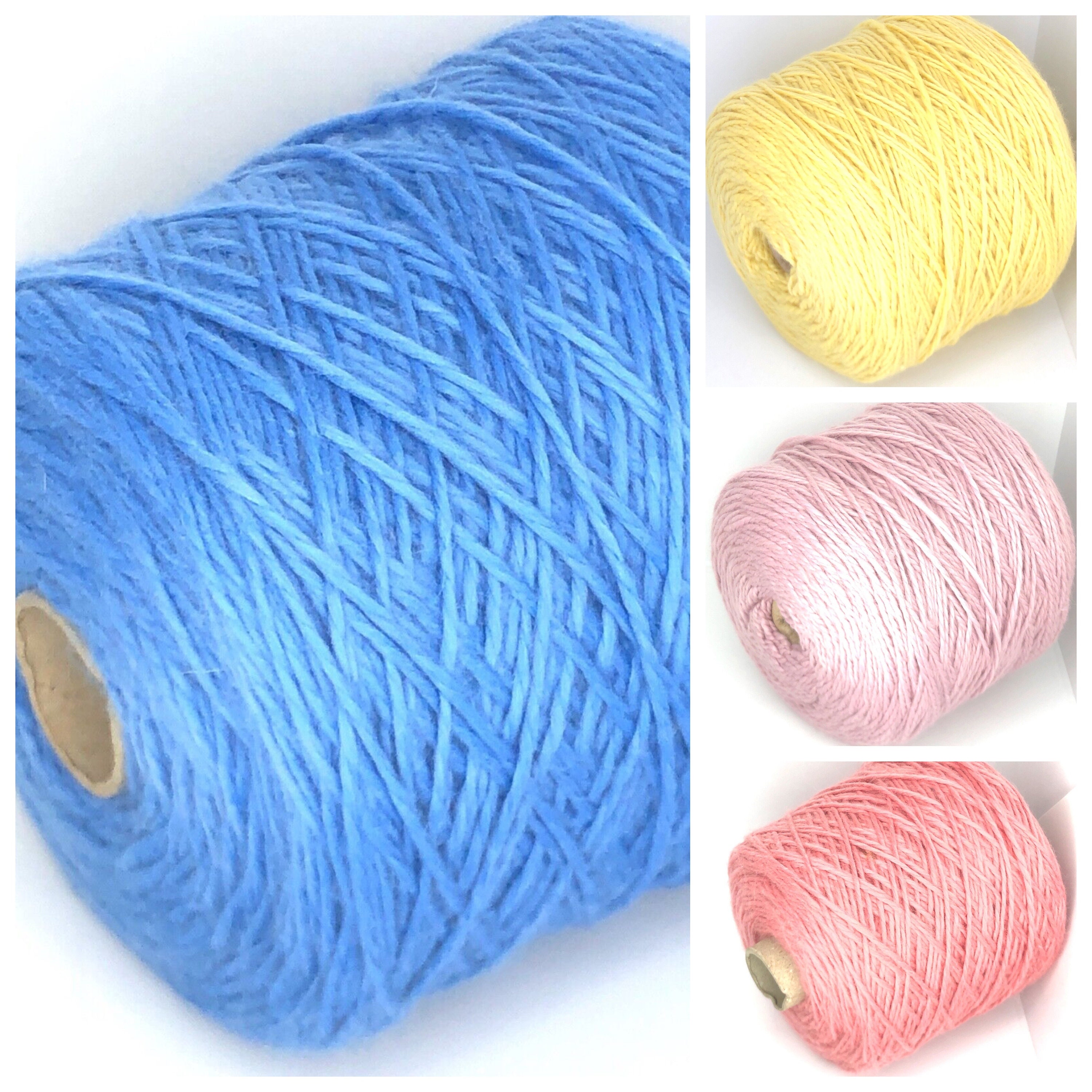Pink MERINO WOOL BULKY WEIGHT Yarn on Cone per 400g / 0.88lb Knitting  Crafts