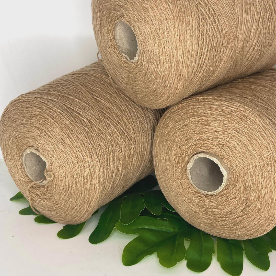 Cone de fio de cashmere - Fio de lã de espessura fina para tricô - Etsy ...