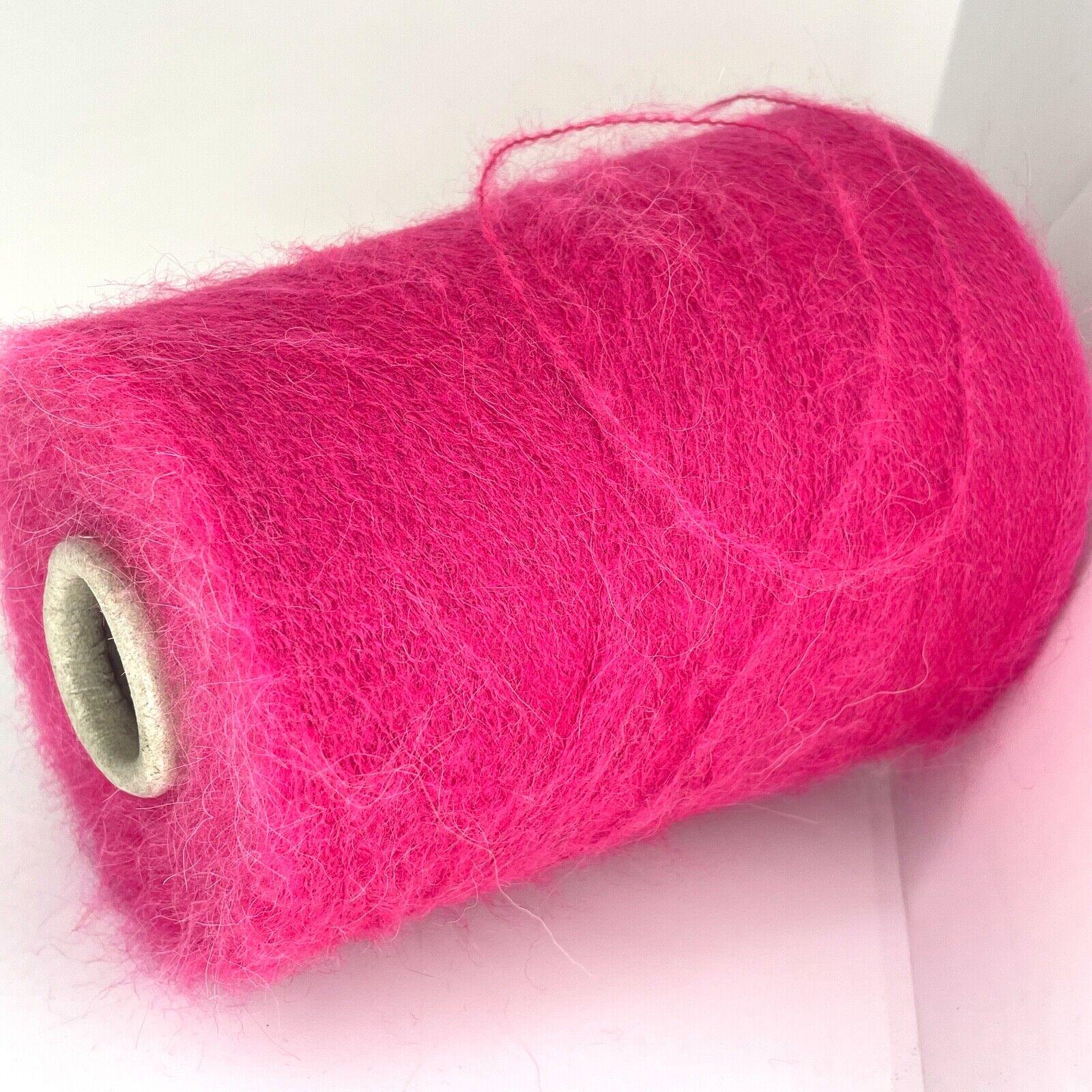 Fil Doux Mélange Laine D'alpaga Rose Sur Cône - Poids Dentelle - Pour Crochet/tricot