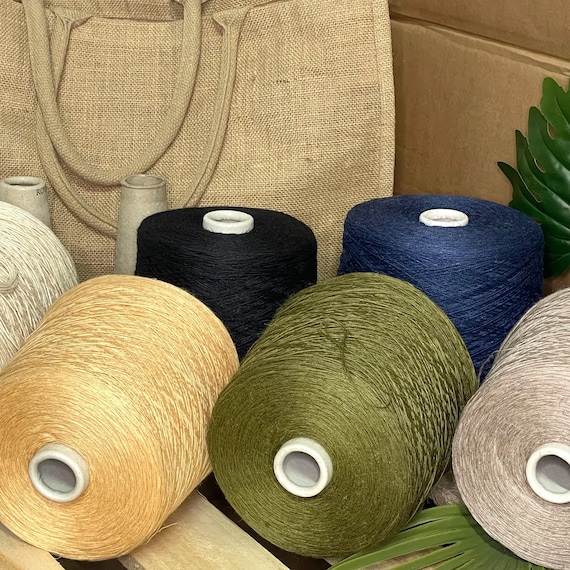 Silk Linen Yarn – Summer Cone Yarn – Natural Luxury Fiber for Knitting Crochet