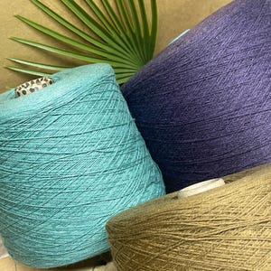 100% Cotton Yarn, Lace Weight Yarn, 2/14 Cone Yarn, Hand or Machine Knitting Yarn, Natural Fiber Yarns