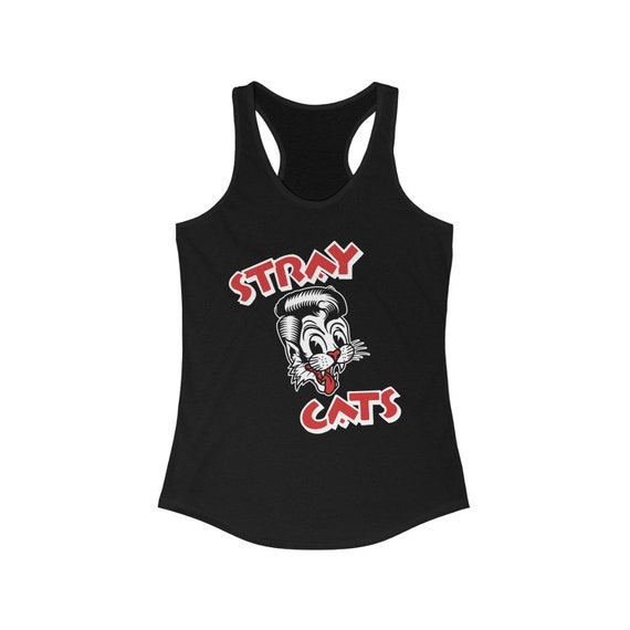 Stray Cats Logo Womens Tank Top Rockabilly Band Stray Cats - Etsy