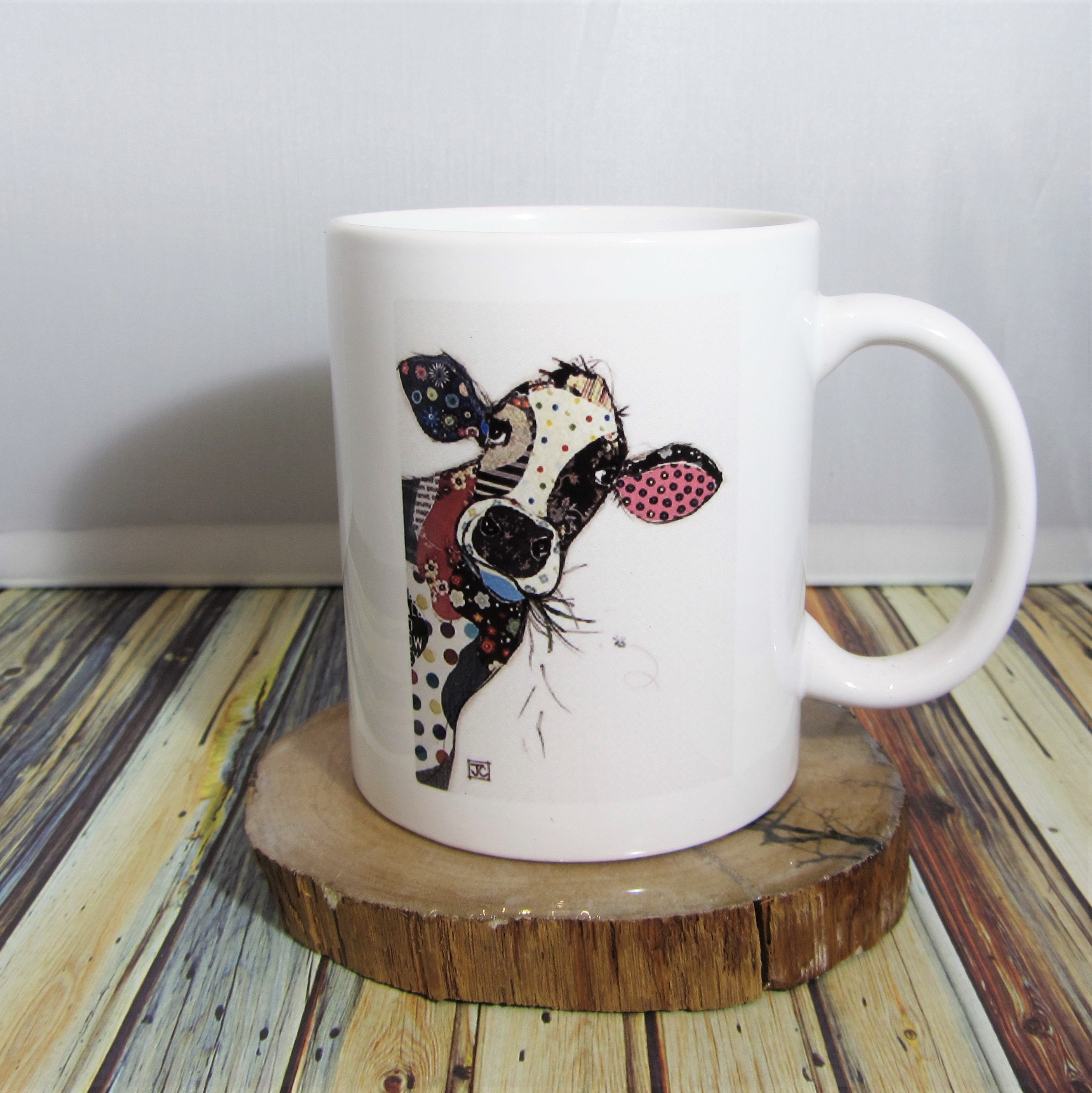 La Vache Rigolote Mug en Céramique Unique Artisanat Français Créateur Personnalisable Original Famil