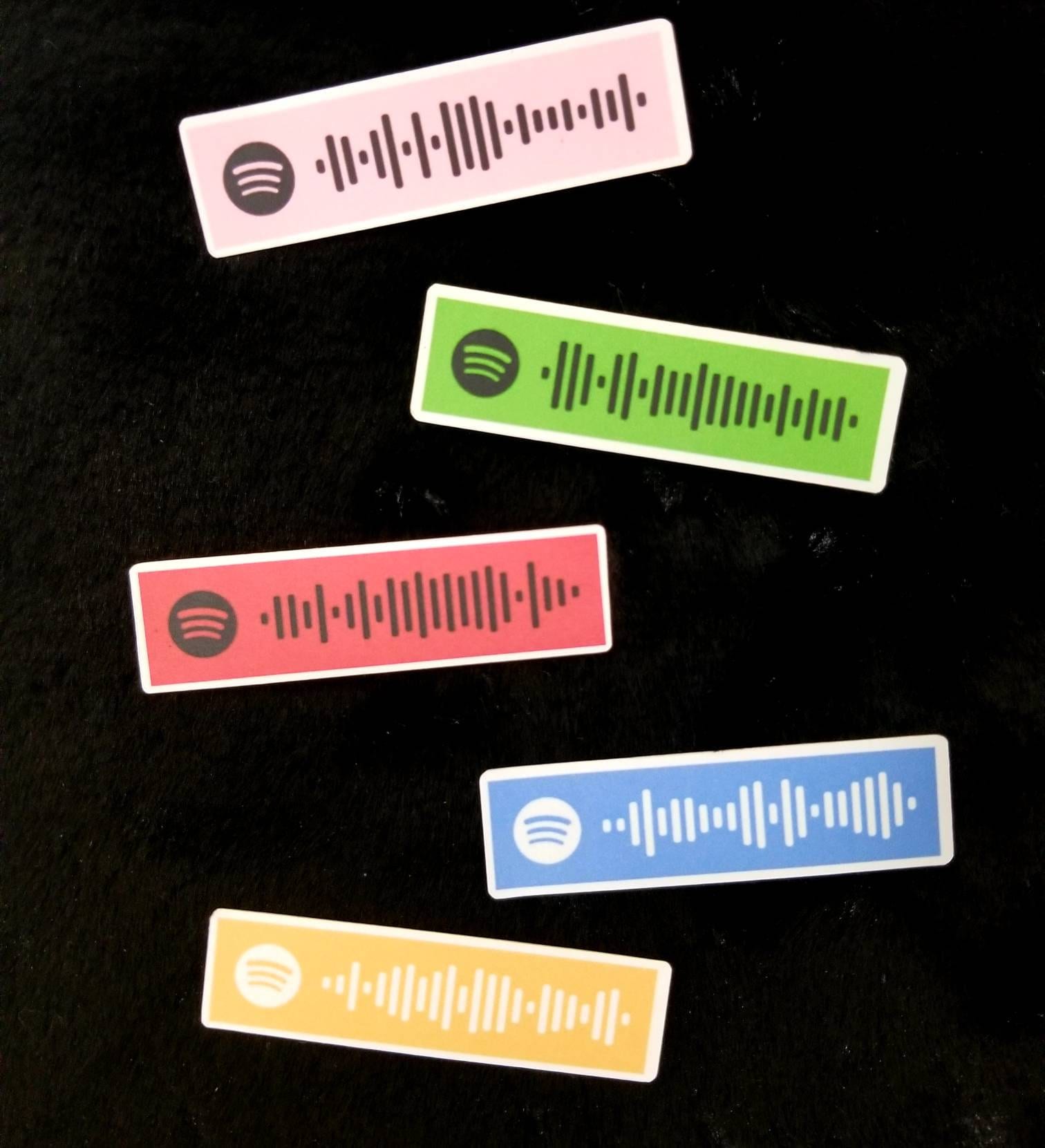 Custom Spotify Code Sticker Personalized For Laptops Spotify Etsy