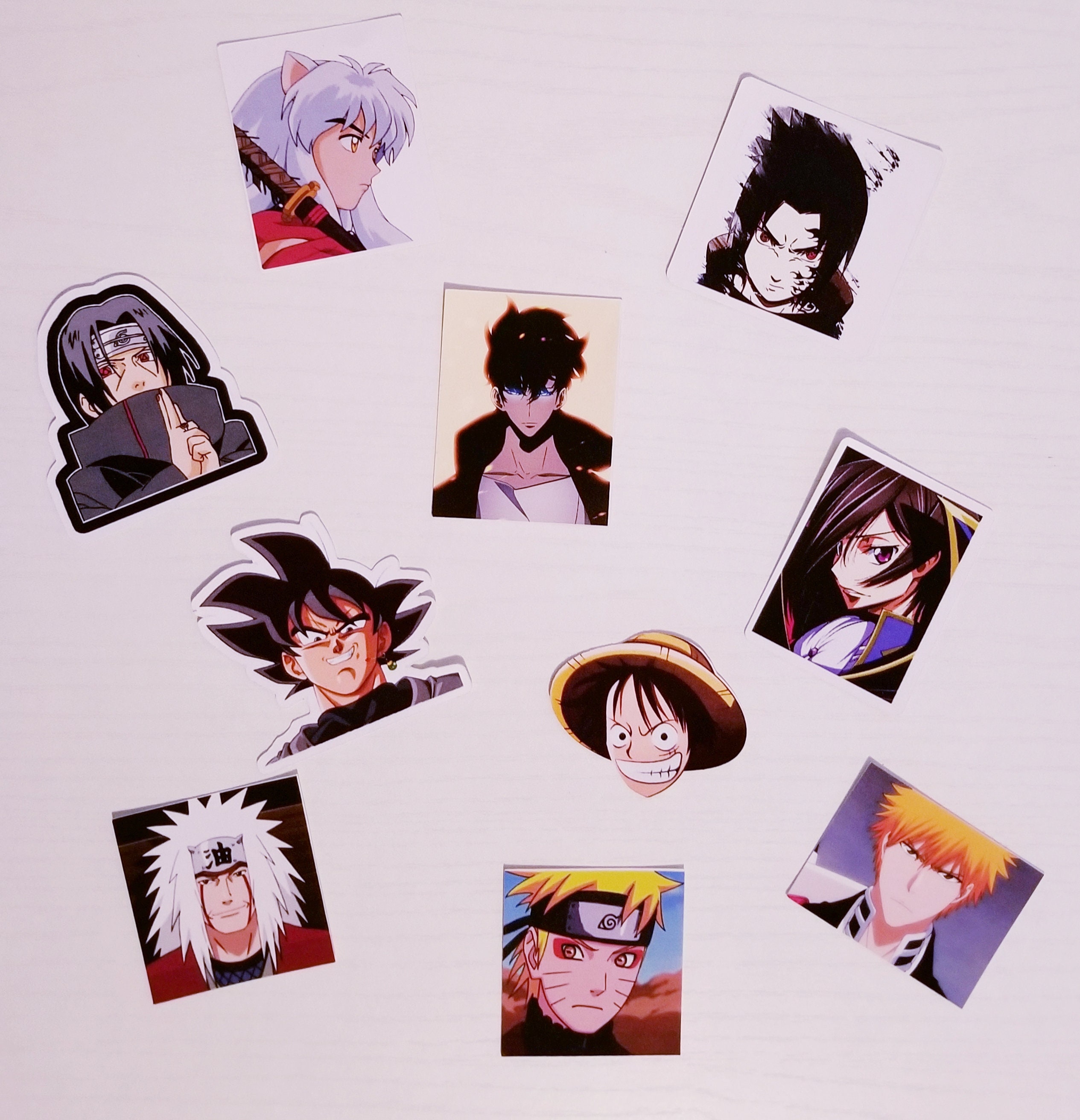 Anime Stickers pack of 10 Journals Scrapbooking Matte Etsy