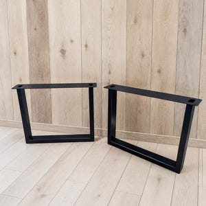Metal Coffee Table Legs, U-Shape, 1" x 2" Tube, Powder Coat