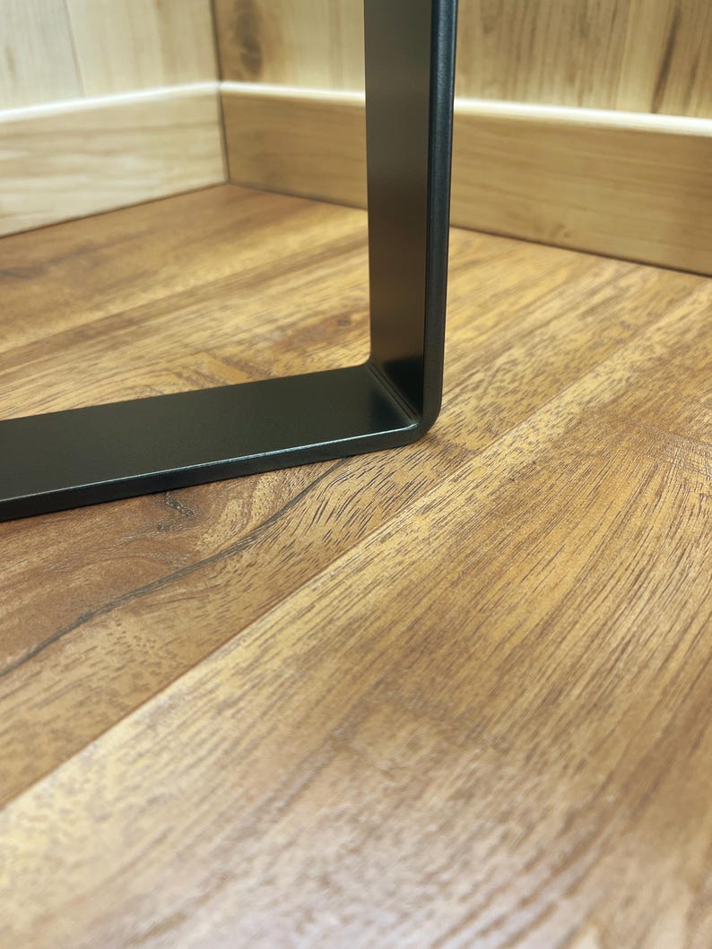 Metal Coffee Table Legs, U-Shape, 1/4" x 2" Flat Bar, Powder Coat image 13