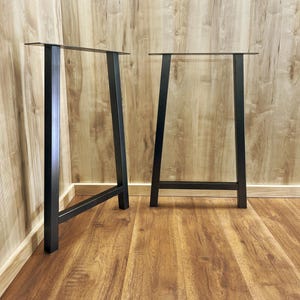 A-Shape Counter Height Table Legs: 2" Metal Tube, Powder Coat, Set of 2