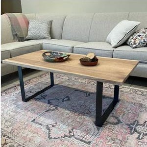 Metal Coffee Table Legs, U-Shape, 1/4" x 2" Flat Bar, Powder Coat image 7