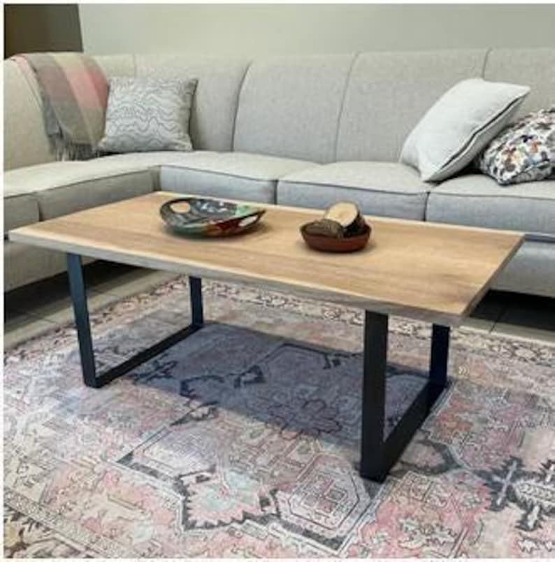 Metal Coffee Table Legs, U-Shape, 1/4" x 2" Flat Bar, Powder Coat image 7