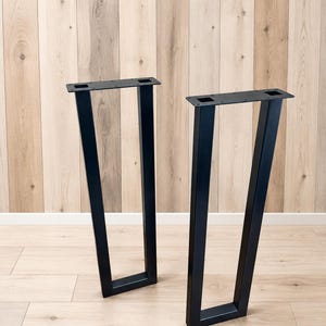 Metal Counter Table Legs, U-Shape, 2" Tube, Powder Coat