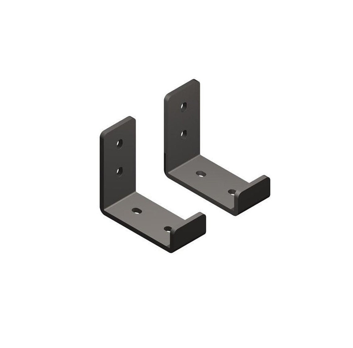 Set of 2 Formed J Brackets 2 wide Etsy