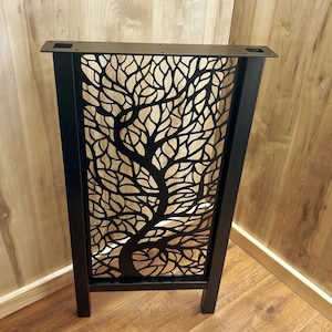 Metal Console Table Legs, H-Shape, Ficus Design, 1 1/2" Tube, Powder Coat zdjęcie 11