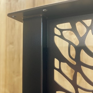 Metal Console Table Legs, H-Shape, Ficus Design, 1 1/2" Tube, Powder Coat zdjęcie 8
