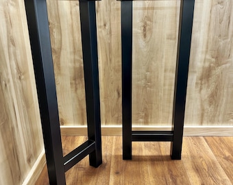 H-Shape Sofa/Console Table Legs: 1 1/2" Metal Tube, Powder Coat, Set of 2