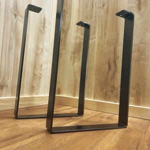 Metal Coffee Table Legs, U-Shape, 1/4" x 2" Flat Bar, Powder Coat image 10