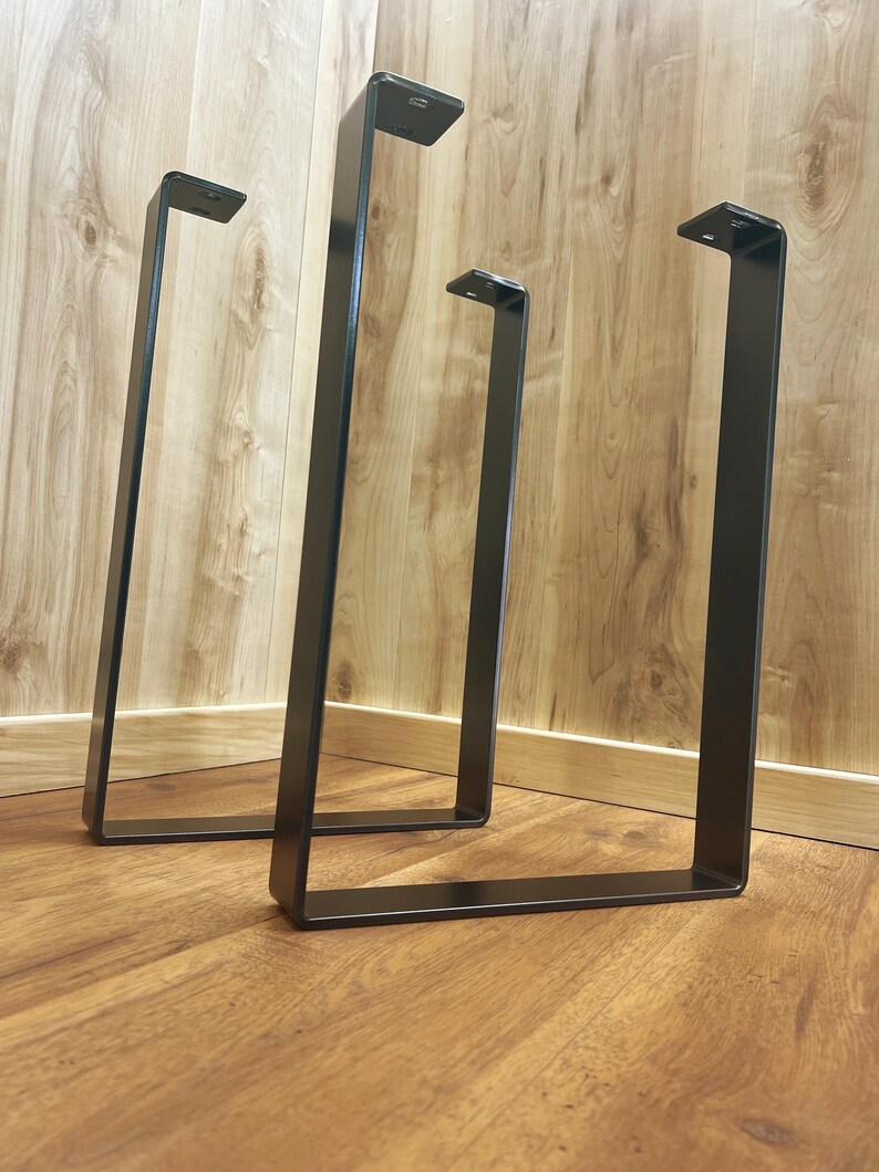 Metal Coffee Table Legs, U-Shape, 1/4" x 2" Flat Bar, Powder Coat image 10