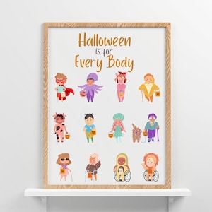 Inclusive Halloween Poster - Halloween is for Every Body Poster - Inclusive Classroom - Special Education Classroom Halloween Poster