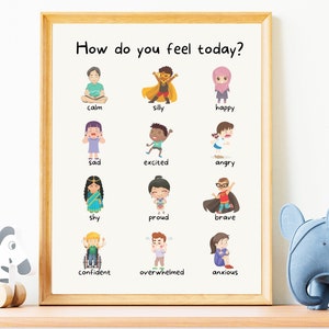 Inclusive Emotions Chart: School Awareness Poster for Autism, Special Education & Neurodiversity