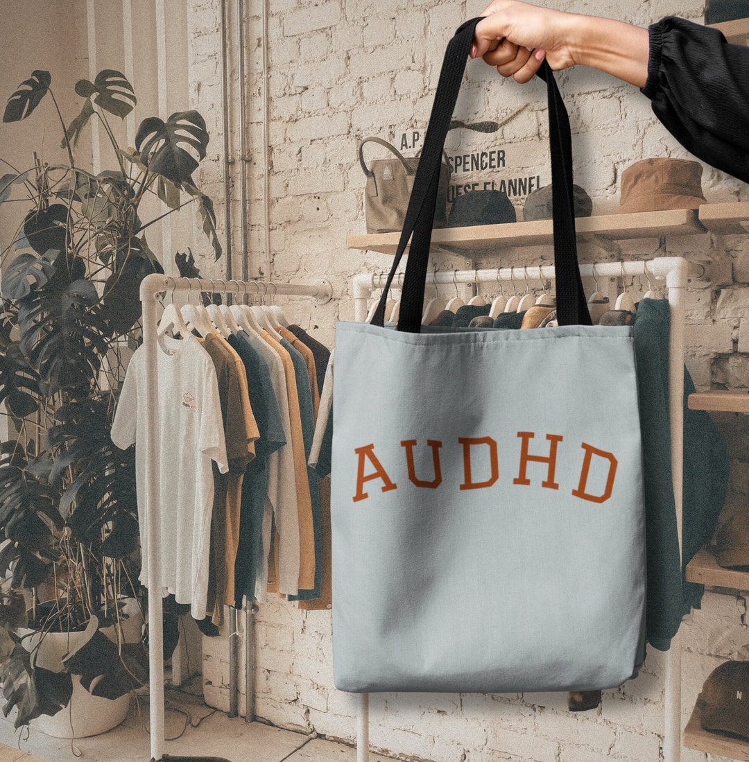 Audhd Tote Bag Actually Autistic Purse Autism Purse ADHD Etsy