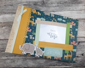 Baby album with photo and name, baby diary, baby album first year, photo album babies, gift birth, gift baptism