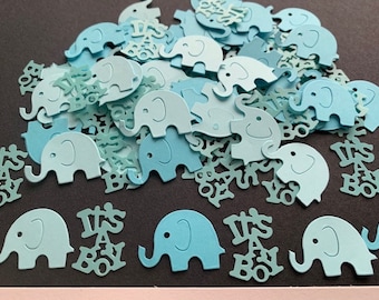 200 Blue Elephant "It's a BOY" Baby Shower Gender Reveal Table Confetti