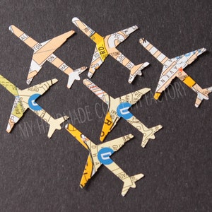 150 Karte A-Z Flugzeug Tisch Konfetti Besprenkelungen