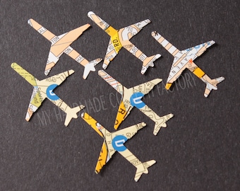 150 Map A-Z Aeroplane Table Confetti Sprinkles