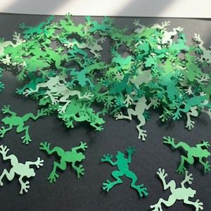 100 confettis de table de fête Jumping Leap Frogs