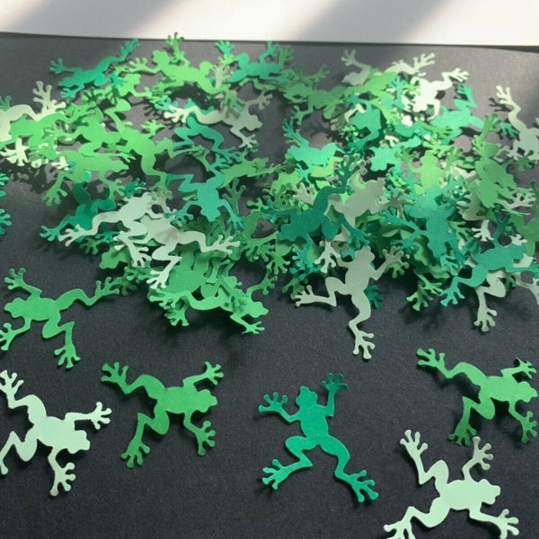 100 Jumping Leap Frogs Card Party Table top confetti