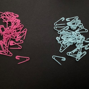Carte 100 épingles pour couches pour couches-culottes pour baby shower - Décoration de table de fête avec confettis